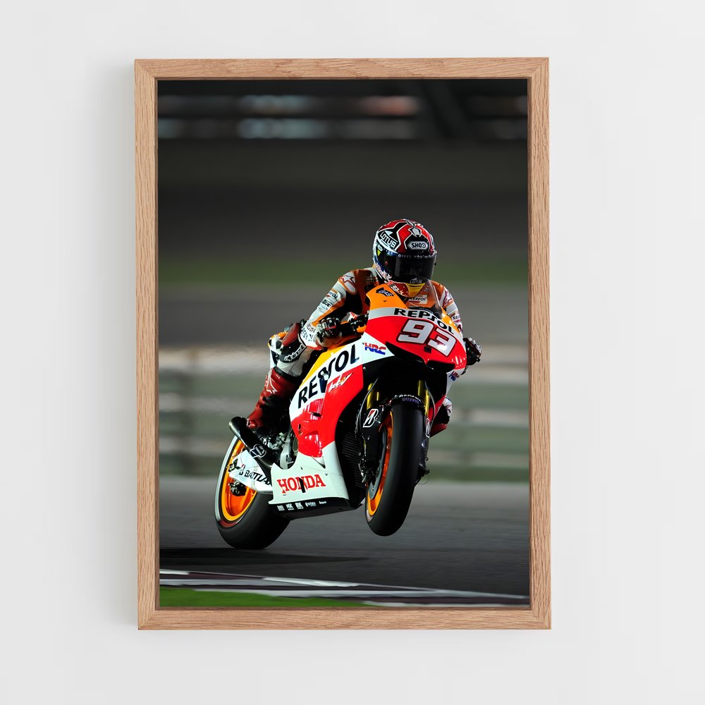 Poster MotoGP RCv spectaculaire – affiche Honda Moto (vue 4)